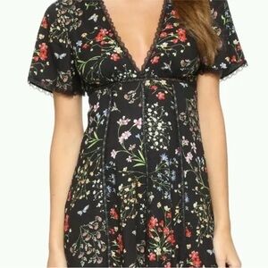 Alice + Olivia Amara Floral Mini Dress
